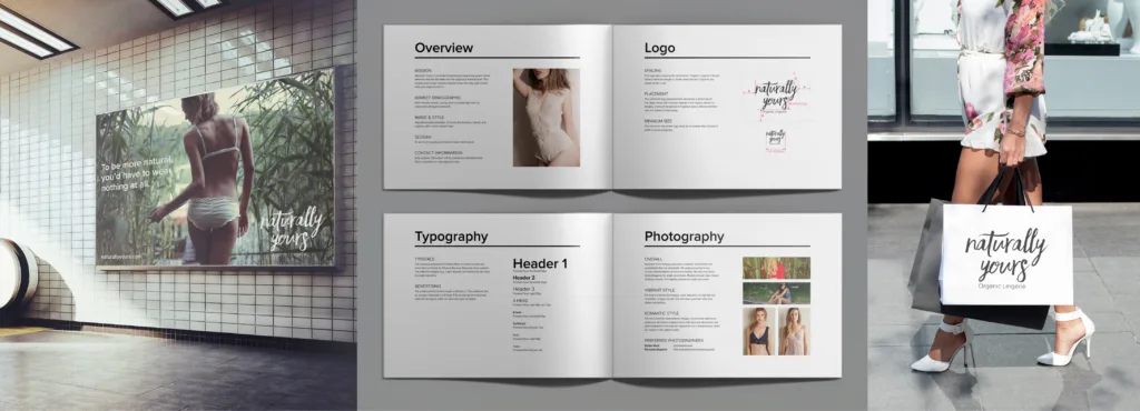 Style guide for Naturally Yours brand