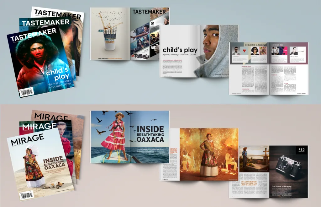 Magazine layouts